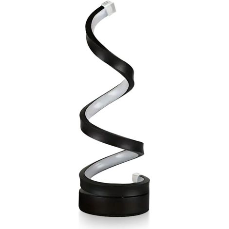 Spiral-LED-Schreibtischlampe, USB-betrieben – 3 dimmbare Farben, Nachttischlampe