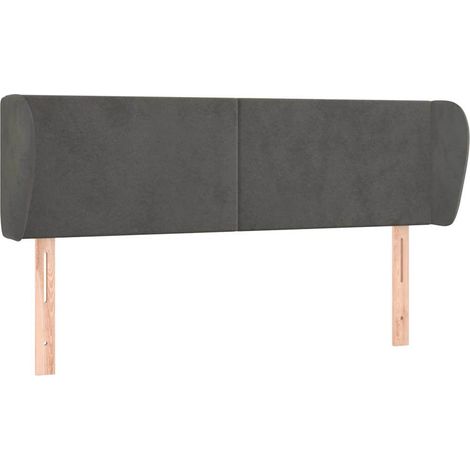 Maison Exclusive - Kopfteil mit Ohren Dunkelgrau 147x23x78/88 cm (1/5)