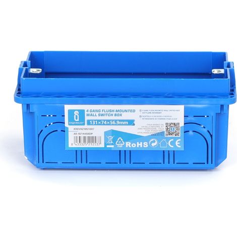 Scatola portafrutti 504 cassetta da incasso 4 moduli colore blu (1/4)