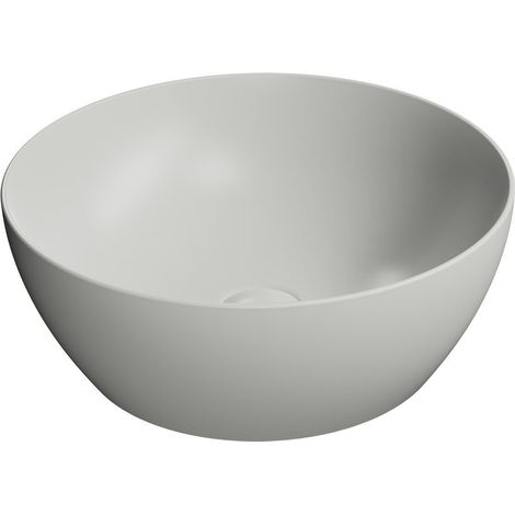 Vasque à poser PURA en céramique Ø 42cm, cenere mat (1/3)