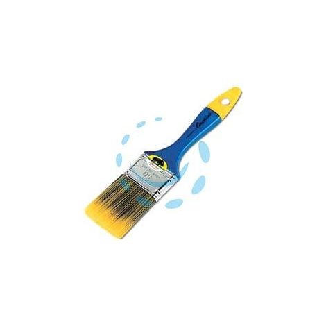 PENNELLESSA SETOLA SINTETICA "KREX" GIALLO/BLU SERIE 331 - mm.20
