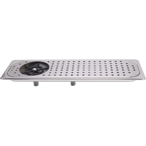 GARRYFIZH Lave‑verre inox 304, avec plateau égouttoir, café/bar (1/5)