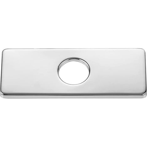 1 Stück gebürstete Abdeckplatte für Küchenspülen, passend für Badezimmerarmaturen, Waschbecken usw. (1/5)