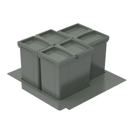 WESCO Einbau-Abfallsammler Pullboy Versa 265 K/500-3, Höhe 265 mm (1/2)
