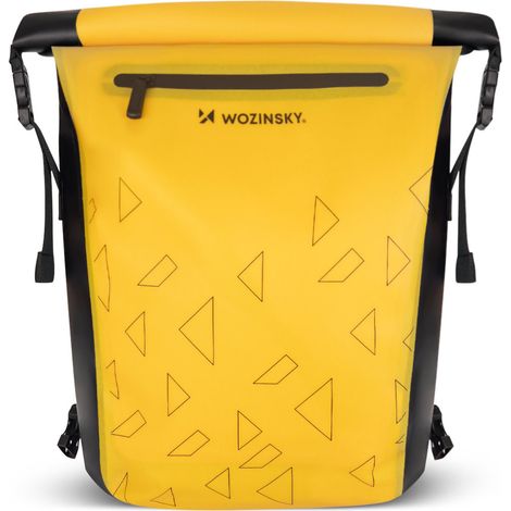 Wozinsky wasserdichter Fahrradrucksack mit Rahmen Fahrradtasche 2in1 23L Gelb (1/5)
