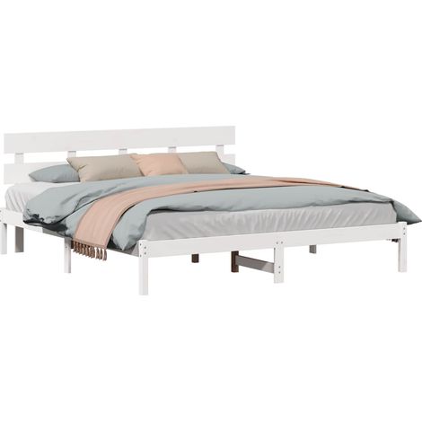 Maison Exclusive - Estructura de cama Blanco 180 x 200 cm Madera