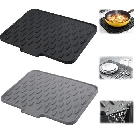 Juego de 2 alfombrillas antigoteo de silicona para encimeras. (1/5)