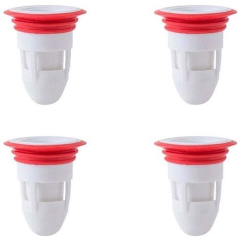 4PCS Bouchon Anti-Odeur pour égout Douche Drain de Plancher évacuation Drain de Sol Anti refoulemen 41-50mm - Blanc (1/4)