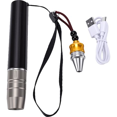 Lampe torche d'évaluation de bijoux en jade, 3 couleurs, intensité variable en continu, détecteur de pierres précieuses 365 nm pour agent fluorescent (1/5)