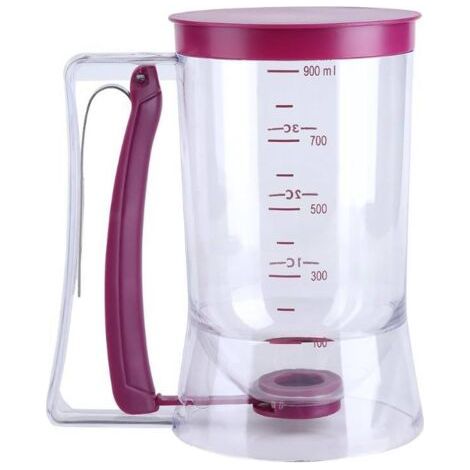 Distributeur de pâte à gâteau, distributeur de pâte à cupcakes 900 ml avec étiquettes pour tasses doseuses, outils de cuisson parfaits pour cupcakes, muffins, petits gâteaux, maison et cuisine (1/5)