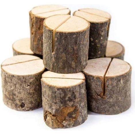 20 porta numeri da tavolo rustici in legno, porta segnaposto, cartoncini per eventi, decorazioni per matrimoni (1/5)