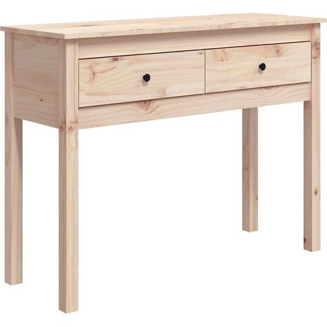 Maison Exclusive - Mesa consola madera maciza de pino 100x35x75 c (1/5)