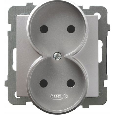 Presa ospel gp-2gr/m/18 16A 250V incasso doppia (1/2)