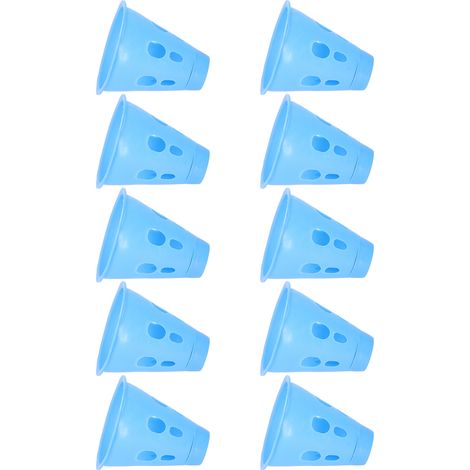 10 pièces bouchons lumineux pour piquets de tente, accessoire de camping et pique-nique (Bleu) (1/5)