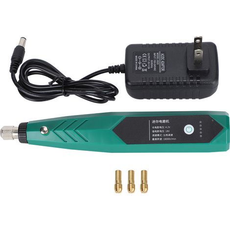 Meuleuse électrique portable pour polissage et gravure sur jade, 18000 RPM, rechargeable, 100-240V, prise US (1/5)