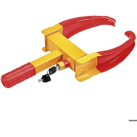 BelleRise - Sabot de voiture – 480 x 245 x 73 mm – avec 2 clés – en Acier inoxydable – dispositif Antidémarrage Collier de serrage (1/5)