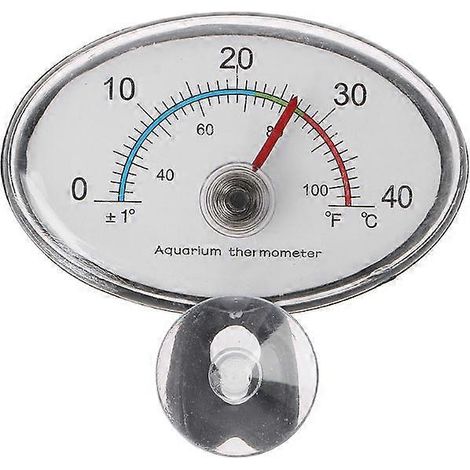 Thermomètre numérique étanche pour aquarium, outil de mesure de température sans sonde, forme ronde. (1/5)
