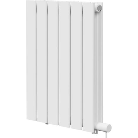 Hudson White 600mm x 452mm Horizontal Electric Double Panel Radiator (1/5)