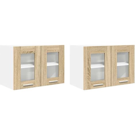 Armadio sospeso con anta moderna per riporre oggetti 60 x 31 x 40 cm in legno multistrato rovere sonoma 020053262