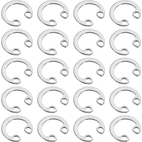 100Pcs 10mm Anneau Circlip Interne Argenté (1/5)