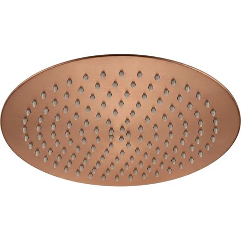 Soffione doccia rotondo REA JS-P014BRG 30cm Brush Copper (1/5)