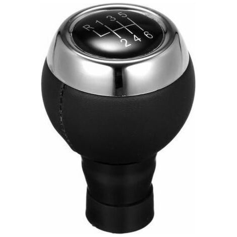 Pommeau De Levier De Vitesse De Voiture Mini Cooper, Noir 6 Vitesses (Engrenage R En Haut A Gauche) (1/4)