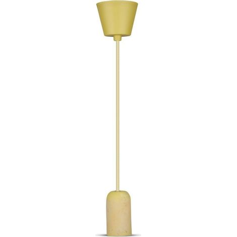Lustre cylindrique en béton à LED V-TAC avec douille E27 (max. 60 W) de couleur jaune
