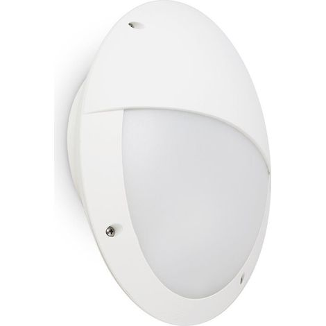 Supporto a parete TEIA Ver. Hood IP66 E27 23W Bianco (1/2)