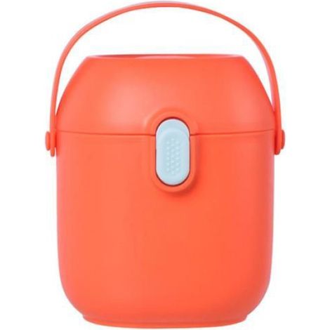 Boîte de rangement lait en poudre bébé 450mldouble couche hermétique portable anti-humidité, pour aliments et snacks,rouge vermillon (1/5)