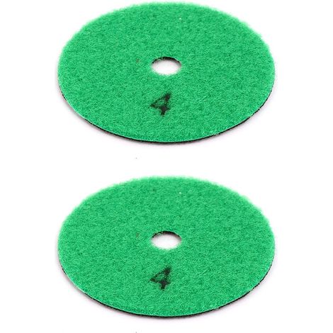 Tampons polissage à sec en diamant, taille 1000, 80mm, 2 pièces, pour Marmor Granitstein (1/4)