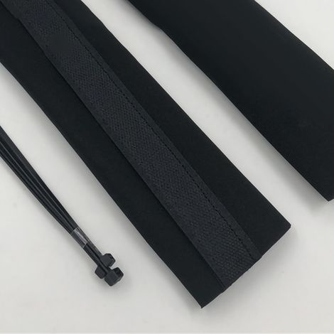 Cache-amortisseur avant de moto, protection anti-poussière pour suspension et amortisseur de moto tout-terrain, noir (1/4)