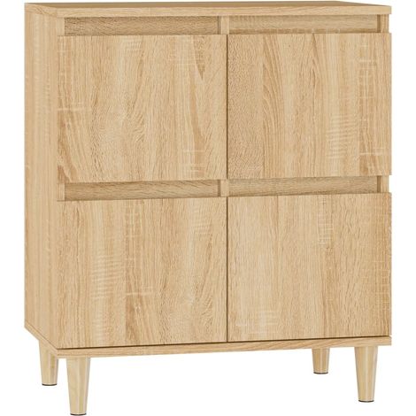 Credenza cassettiera mobile contenitore organizer cucina soggiorno salotto sonoma 60 x 35 x 70 cm legno ingegnerizzato marrone 020031602