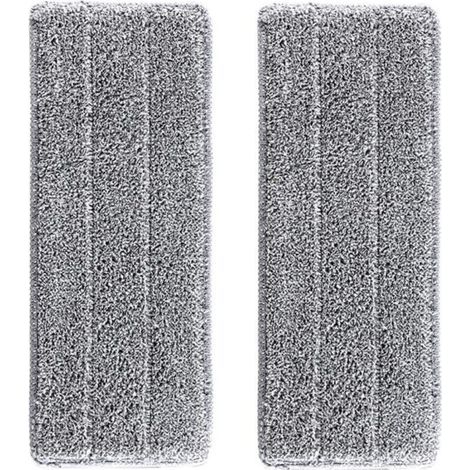 CHOYCLIT 2 Housses de recharge Microfibre Balai Balai Auto Clean And Dry Remplacement Microfibre/Tampons pour balai Vadrouilles (1/5)