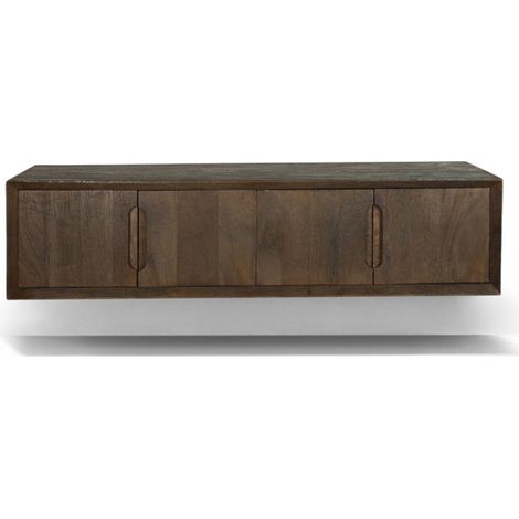 CORTE-Meuble TV 140 cm marron (1/5)