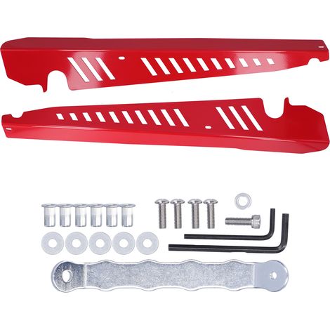 Garde-boue en alliage d'aluminium avec quincaillerie adapté pour WRX et STI 2015-2020 Rouge (1/5)