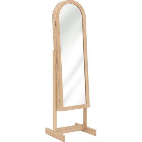 Schmuckschrank mit Spiegel SOLEYA, 42 x 37,5 x 145 cm (1/5)