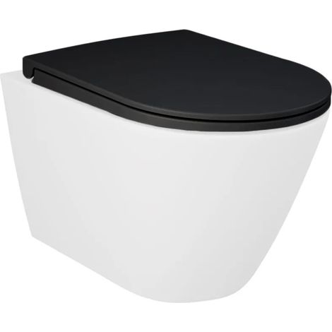 Copriwater slim softclose nero opaco originale serie Feeling (1/5)