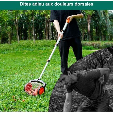 Ramasse-noix télescopique - Ouvre latérale pour noix/châtaignes (2-4cm) - Collecte rapide extérieur - Léger et pratique - Jardinniers et propriétaires de terrains (1/4)