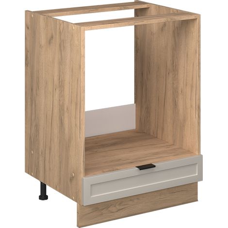 Herdumbauschrank Fame-Line, GrauBeige, 60 cm ohne Arbeitsplatte, Vicco