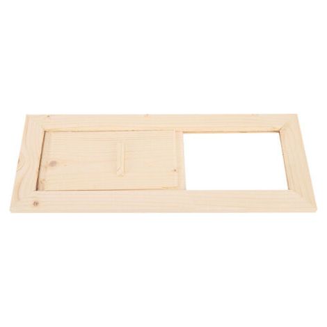 Grille d'aération rectangulaire en bois, accessoire de Sauna pour hammam (1/4)