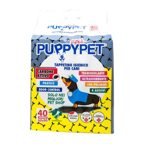 TAPPETINO PUPPY PET CM.60X90 CARBONI ATTIVI PZ.40