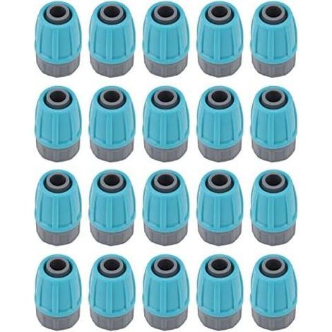 15Pcs 16mm Locking Hose Plug Lock Nut Connectors for Irrigation Tubing, Drip Irrigation Fittings, Lock Barb Connectors Adapter Straight Drip Irrigation Hose Fitting (1/5)