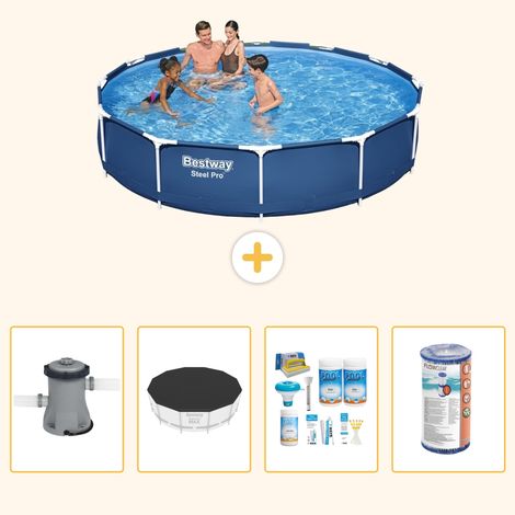 Bestway Bestway Steel Pro Ronde - 366x76 cm - 5-pièces S208 (1/5)
