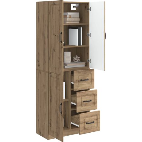 vidaXL Ensemble de Meubles 2 pcs Chêne artisanal Bois d'ingénierie (1/4)