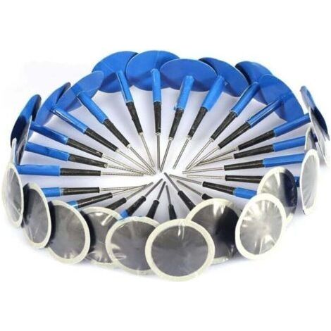 Kit De Réparation Pneu Tubeless Universel 24 Pièces Pour Crevaison Voiture Moto Véhicule Électrique Taille 36x4mm (1/4)