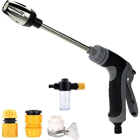 High-Pressure Washer, Hose Cleaning Nozzle, Powerful Jet for Patio, Car, Driveway, Walls and Outdoors, Adjustable and Easy to Use (1/5)