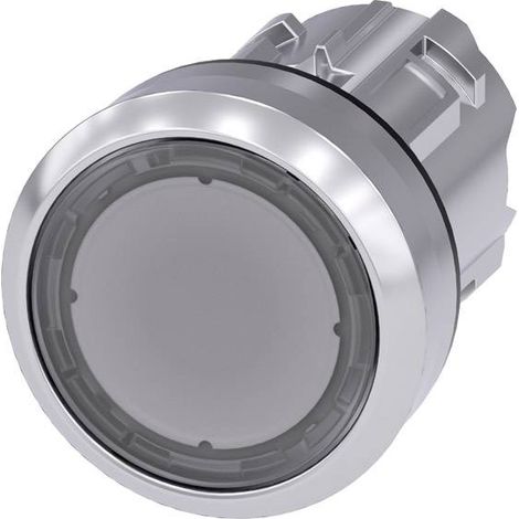 Siemens 3SU10510AB700AA0 3SU1051-0AB70-0AA0 Bouton-poussoir lumineux à rappel actionneur plat, colle (1/2)
