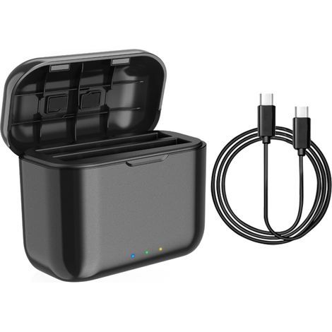 Hub de Chargeur de Batterie Rapide pour X3, Station de Stockage de Charge de Batterie Portable à 2 Canaux avec Emplacements pour Carte (1/2)
