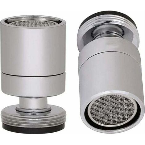 L'aérateur de filetage male de 24 mm,baril de robinet d'évier pivotant, D'économie d'eau robinet robinet bec aérateur pour la cuisine de la salle de bain, Chrome poli (M24)-Fei Yu