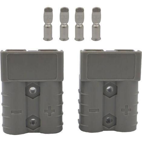 Connecteur Anderson pour Charger et alimenter Paire Mâle et Femelle AMH 50A 600V (1/4)